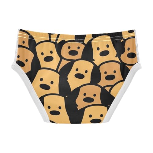 visesunny Boys Potty Training Underwear Cartoon Golden Retriever Design Breathe Cotton Briefs Size 2T-8Y for Toddler2