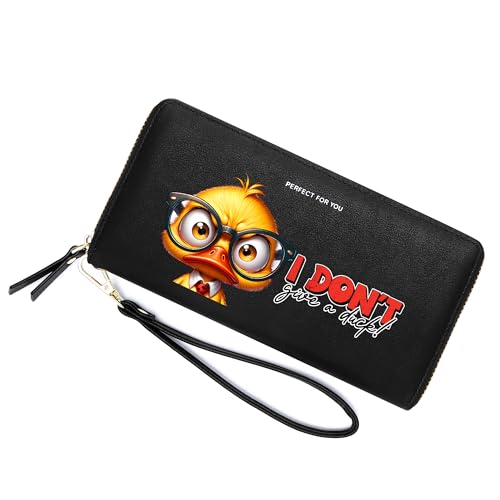 ZRTARY Customized Little Duck Women's Wallet,Mother's Day Gift for Mom,Grandmother,Birthday Gift,Thanksgiving Gift for Father Grandfather 1306p