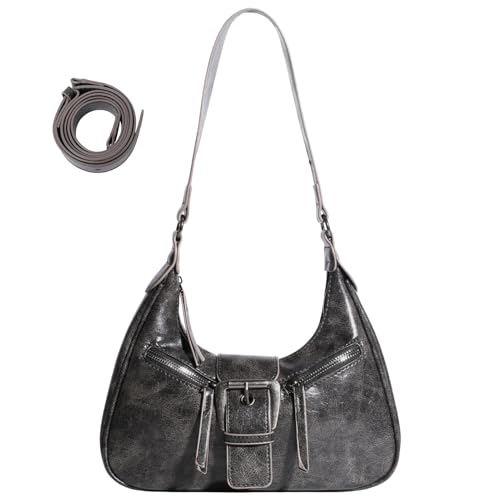 Materiali di alta qualità: questa borsa a tracolla retrò da donna è realizzata in materiale morbido con buona resistenza all'usura. Non è facile da indossare e graffiare a causa del frequente utilizzo quotidiano. Presenta un'ottima resistenza alle macchie: le piccole macchie possono essere eliminate con un panno umido. È facile da manutenere ed è adatto ai consumatori che amano uno stile di vita frenetico ma non vogliono rinunciare alla comodità