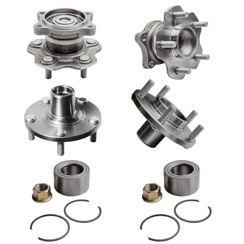 Detroit Axle - 4 Wheel Bearing Hubs Assembly for Nissan Altima 2002-2006