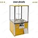 CUTANGELAR Industrial Candy Dispenser, Load Capacity 7kg, Toy Vending Machine - Game Store Coin Operated, Retail Store Free Electricity Candy Machine(Yellow)