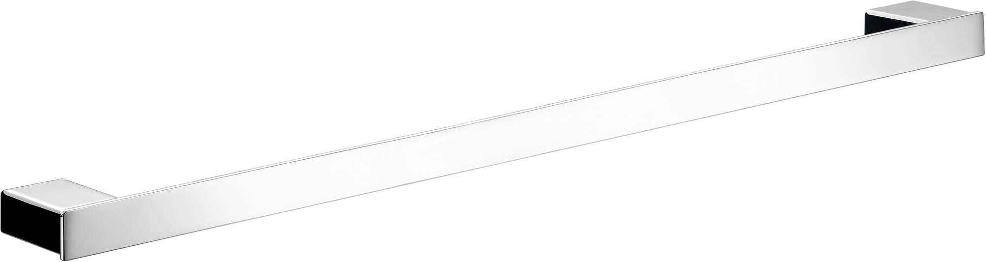 EMCO LOFT Handtuchhalter zur Wandmontage, eleganter und kompakter Badetuchhalter aus Aluminium, hochwertige Handtuchstange für Handtücher oder Kleidung Chrom 60 cm