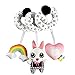 Sunnyushine Hochets pour bébé à Suspendre – Animaux de Dessin animé en Peluche – Jouets en Peluche Doux pour lit de bébé, siège de Voiture et Poussette de Voyage