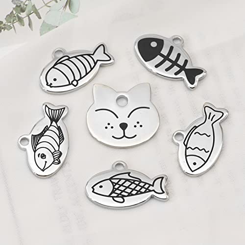 Targhetta Identificativa per Gatti in Acciaio