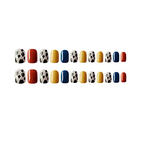 24 pegatinas de uñas fáciles de usar, sin rastro, para el hogar, salón de belleza, moda natural
