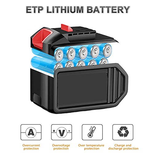 QPWZ 18 V bürstenloser Akku-Bohrhammer, Hochleistungs-Bohrhammer, 3 Funktionen, 0-1200 U/min, Variabler… – Bild 5