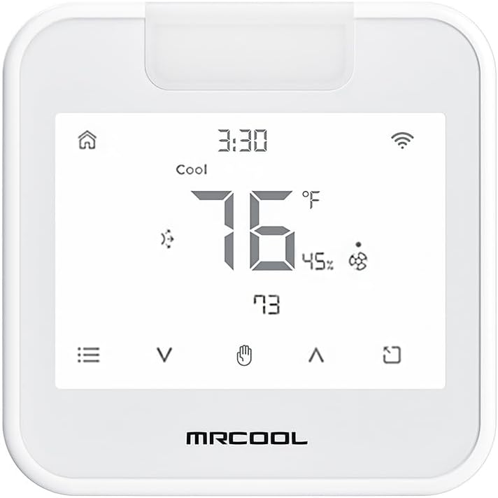 MrCool Good Programmable WiFi Thermostat MST05 for Ductless Mini Cut up – Alexa & Google Assistant Appropriate, Trendy Design 1 Warmth / 1 Cool