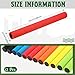 Hiboom 12 Relay Race Batons Bulk, Multicolored Foam Track and Field Batons for Running Competition Running Race Games Physical Education Outdoor Activities (6 Colors)