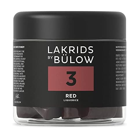 LAKRIDS BY BÜLOW - 3 - Red - 150g - Fruchtige Rote Gourmet Lakritze aus Dänemark - Vegan, Glutenfrei & ohne Gelatine Cover