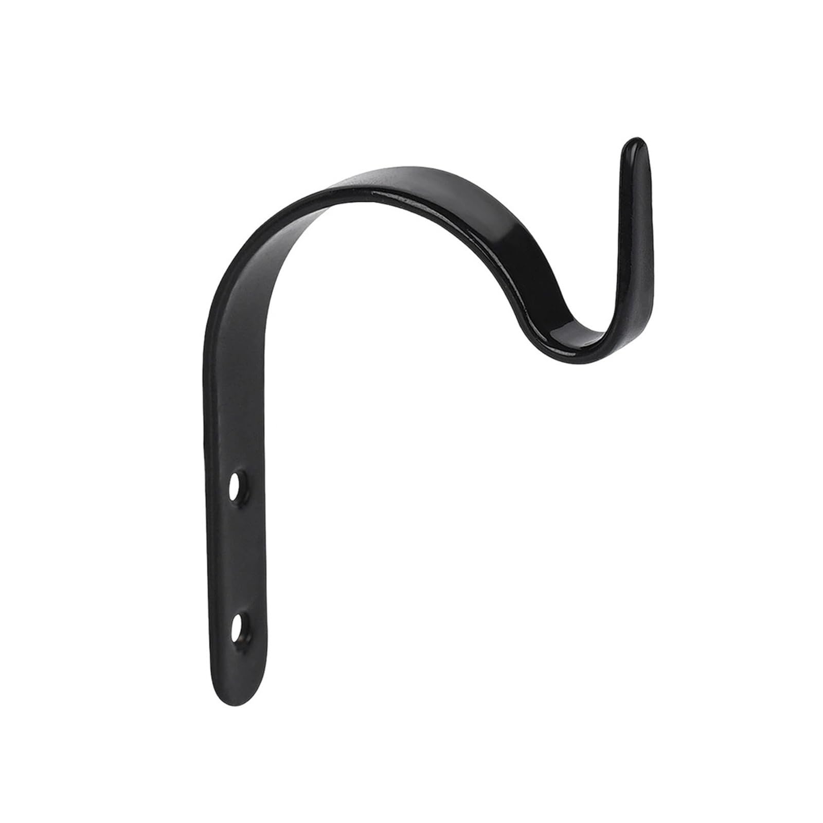 FJQFHH Gutter Hooks Shape, Outdoor Light Hook Iron Black Hanger With Screws(1pc)