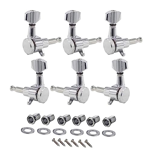 dsfen 3 Left 3 Right Inline Guitare électrique Tuning Peg Mécaniques de Verrouillage scellées Touches de réglage de Guitare chromées Mécaniques 1 : 18 Compatible avec la Guitare électrique St - Les Beatles, Paul McCartney, John Lennon, RIngo Starr, George Harrison dsfen 3 Left 3 Right Inline Guitare électrique Tuning Peg Mécaniques de Verrouillage scellées Touches de réglage de Guitare chromées Mécaniques 1 : 18 Compatible avec la Guitare électrique St