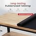 ENJOYWOOD Work Table for Garage 60 Inch Workbench with Storage Adjustable Height Rubber Wood Tabletop Work Bench with Power Outlets Pegboard Pad for Cutting Wood Shop Woodworking Home Office