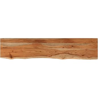 vidaXL Table Top 180 x 40 x 2.5 cm Rectangular Solid Wood Acacia Tree Edge