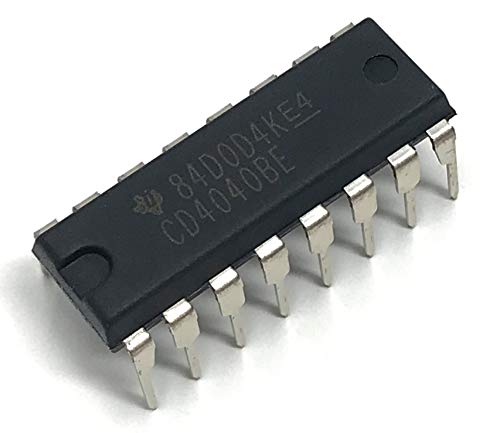 cd4040be cd4040 cmos 12-stage ripple-carry binary counterdivider breadboard-friendly ic dip-16 pack of 5