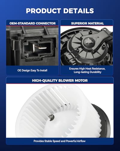 Image of KAX AC Blower Motor Compatible with Hyundai Sonata 2011 2012 2013 2014, Kia Optima 2011 - HVAC Heater Blower Motor Replaces# 76943,700263