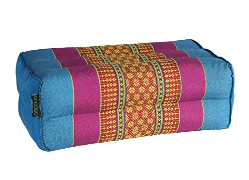 ANADEO YogaProducts Standard - Cojín de Yoga y Meditación Estándar Zafu - Kapok de Allta Densidad 100% Natural - Comodidad y Firmeza - Estabilidad del Asiento - Azul Violeta - X1