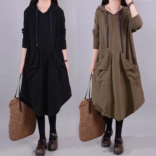 Robe d'hiver décontractée à manches longues, pull doux surdimensionné et chaud - 2