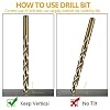 CaRoller Cobalt Drill Bit Set 21-Piece, M35 Metal Drill Bits Durable Round Shank Drill Sets for Steel Wood Plastic Sheet Metal (21pcs Cobalt) #4