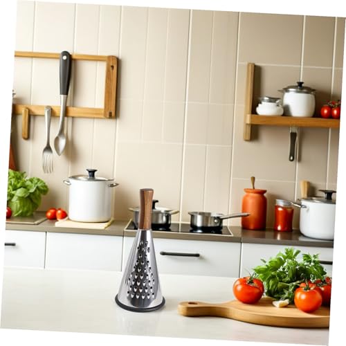 Rallador de queso en acero inoxidable con mango de madera miniatura 4
