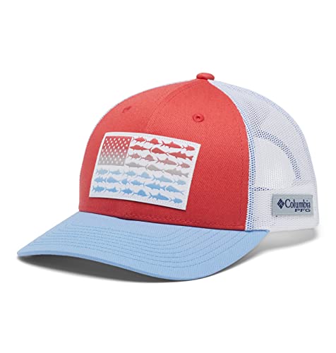 Image of Columbia Unisex-Adult PFG Snap Back Fish Flag Ballcap