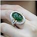 Gamloious Bijoux Magnifiques 14K Jaune plaqué Or émeraude Bague Femmes mariée (8)