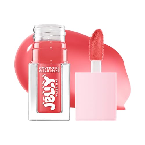 COVERGIRL Clean Fresh Jelly Water Tint, Lip & Cheek Tint, Transfer-Proof, Hydrating - 30 Watermelon Splash (Cool Pink) - image 1