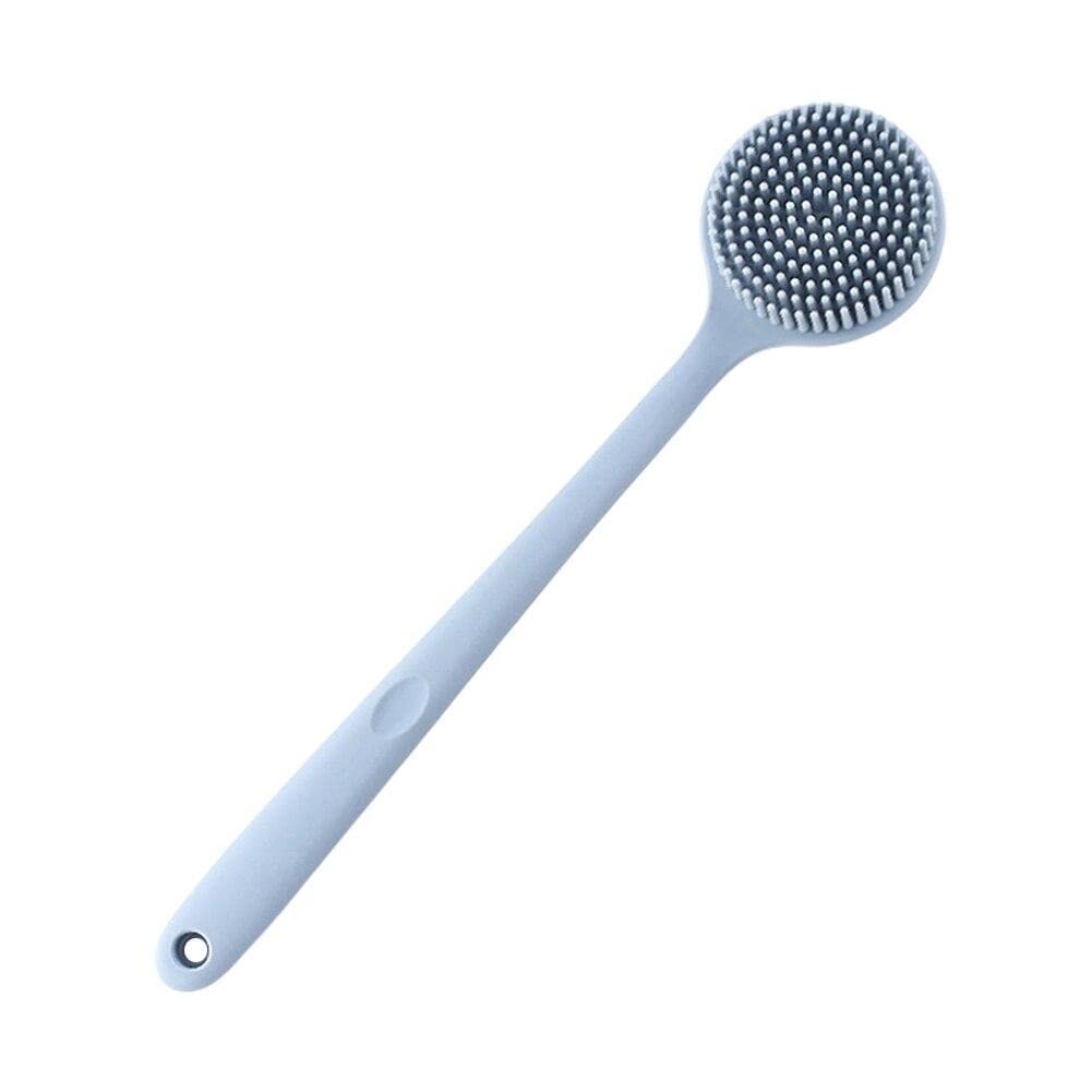 Giffy® Silicone Soft Bristles Bath Brush Soft Bristles Long-handled, Multi-functional Exfoliating Brush, Double-sided Bath Scrubbing Brush, 1 Pcs (Blue)-picture-16