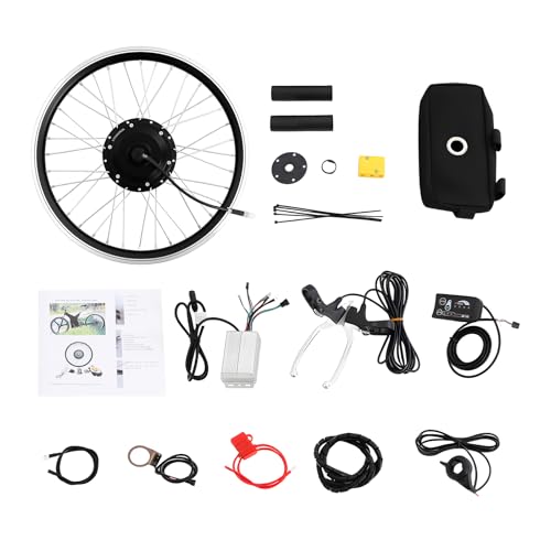 Gegeweeret - Kit de conversión de bicicleta eléctrica de 20 pulgadas, kit de 36 V, 250 W, apto para frenos en V y frenos de disco, pantalla LED, cubo de rueda de conversión (rueda delantera)