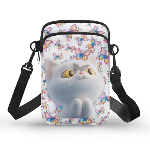 Messenger Bag, Mini Women's Crossbody Bags Adjustable Shoulder Strap Shoulder Bag, Phone Chest Bag Multi-Pocket