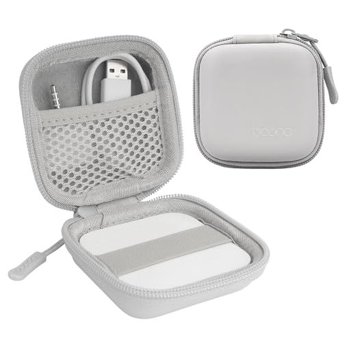 Linpr Card Reader Case for Square Contactless & Chip Reader (1st/2nd Gen), Mini Hard Shell Carrying Bag, Fits Credit Card Scanner, USB Cables & Small Accessories (Grey-PU)