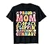Proud Mom Of A Flippin' Awesome Gymnast Groovy Gymnastics T-Shirt