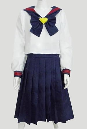 Sailor Moon Tsukino Usagi High School Uniform Cosplay Costume, Anime, Disguise