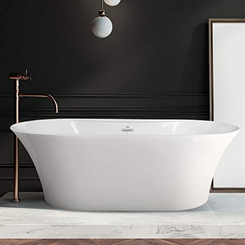 FerdY 67" Freestanding Bathtub - Oval Shape Freestanding Bathroom Decor