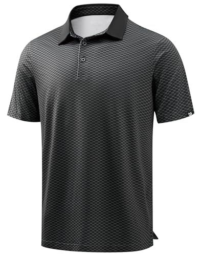 Image of Men's Golf Polo Shirts Dry Fit Performance Moisture Wicking Casual Print Golf Shirts for Men Breathable