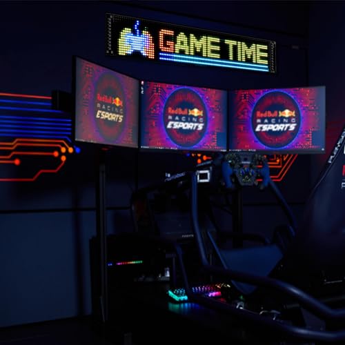 Image of GOTUS Programmable LED Signs | Business Scrolling LED Sign for Indoor | Flexible LED Advertising Sign | Bluetooth APP | Custom Editor Animations /Text /Graffiti (36 inchx 8 inch)