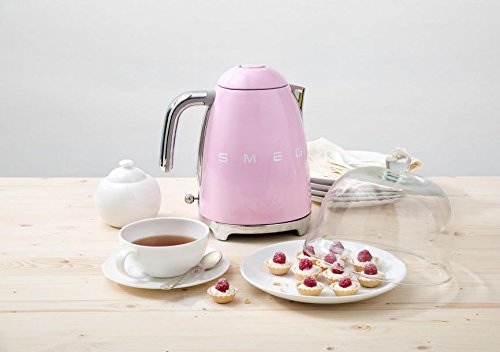 Smeg KLF01PKUS 50's Retro Style Aesthetic Electric Kettle, Pink
