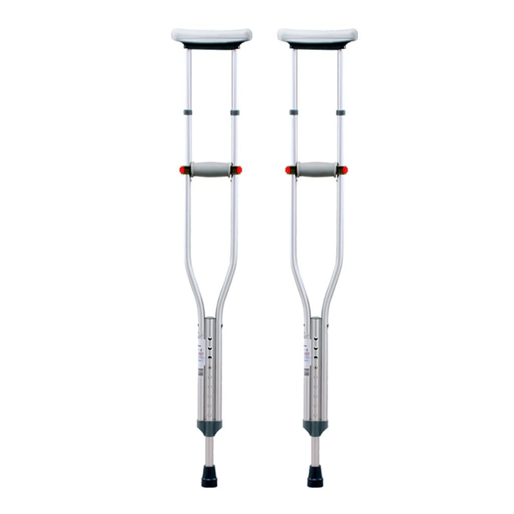 GCX- Muleta de bastón for Axilas, bastón de Doble muleta for Adultos, muleta única Multifuncional, muleta Ligera Antideslizante Ajustable for fracturas Firma