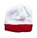 FLVFF BABY Fashion Newborn Boy's Girl's Unisex Warm Winter Crochet Set 4 Pieces (White/Red)