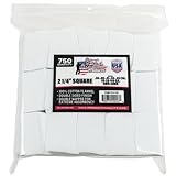 Pro Shot Gun Care Flannel Gun Cleaning 750 Count Patches (.38-.45Caliber/.20-.410Ga. 21/4SQ.)