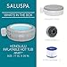 Bestway 4-6 Person SaluSpa Honolulu AirJet Inflatable Hot Tub Spa, 77" x 28" Round Portable Spa with 140 Soothing Jets and Insulated Cover