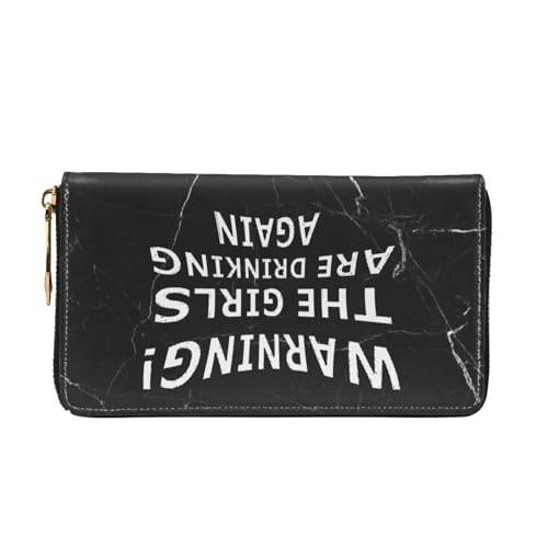Warning The Girls are Drinking Again Wallet Card Bag3