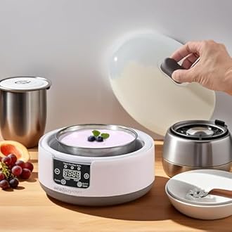 Genuine sealjoyous Yogurt Maker 1-36 hours multi-functional constant temperature yogurt machine,32-45 degrees adjustable, automatic digital LCD display 1.2 liters capacity (Standard no cup)