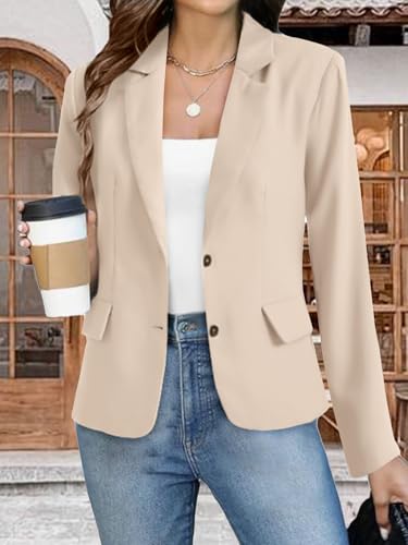 KIFOVEN Women’s Casual Blazer Open Front Long Sleeve Lapel Collar Work Office Jacket Suit2