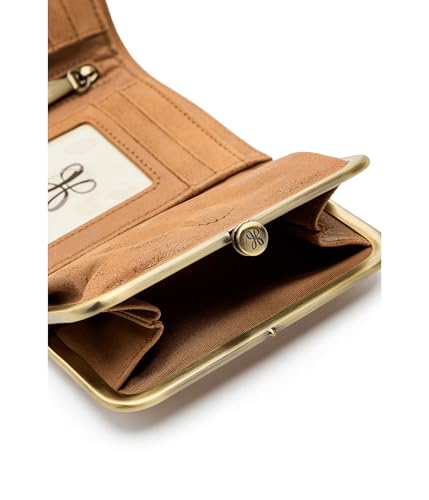 Image of HOBO, Women's, Robin Compact Wallet, Whiskey, One Size