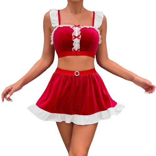 Ensemble lingerie Noël extensible fini les sous-vêtements inconfortables