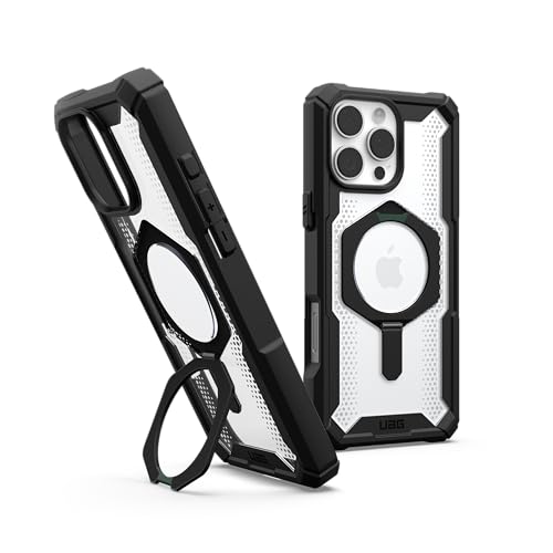 URBAN ARMOR GEAR UAG Designed for iPhone 16 Pro Max Case 6.9' Plasma XTE - Compatible with MagSafe Charging & Kickstand Rugged Shockproof Anti-Slip Military Grade Protective Cover, Black/Clear