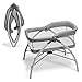 The First Years Dreams Portable Bedside Bassinet with Convenient & Easy 3D Fold for Baby, White