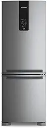 Geladeira Brastemp Frost Free Inverse A+++ 479 litros cor Inox com Super Capacidade e Smart Flow - BRE58FK 110v