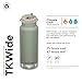 Klean Kanteen TKWide Insulated Bottle – Twist Cap, Steel Straw – Travel/Sports – Sea Spray 32 oz