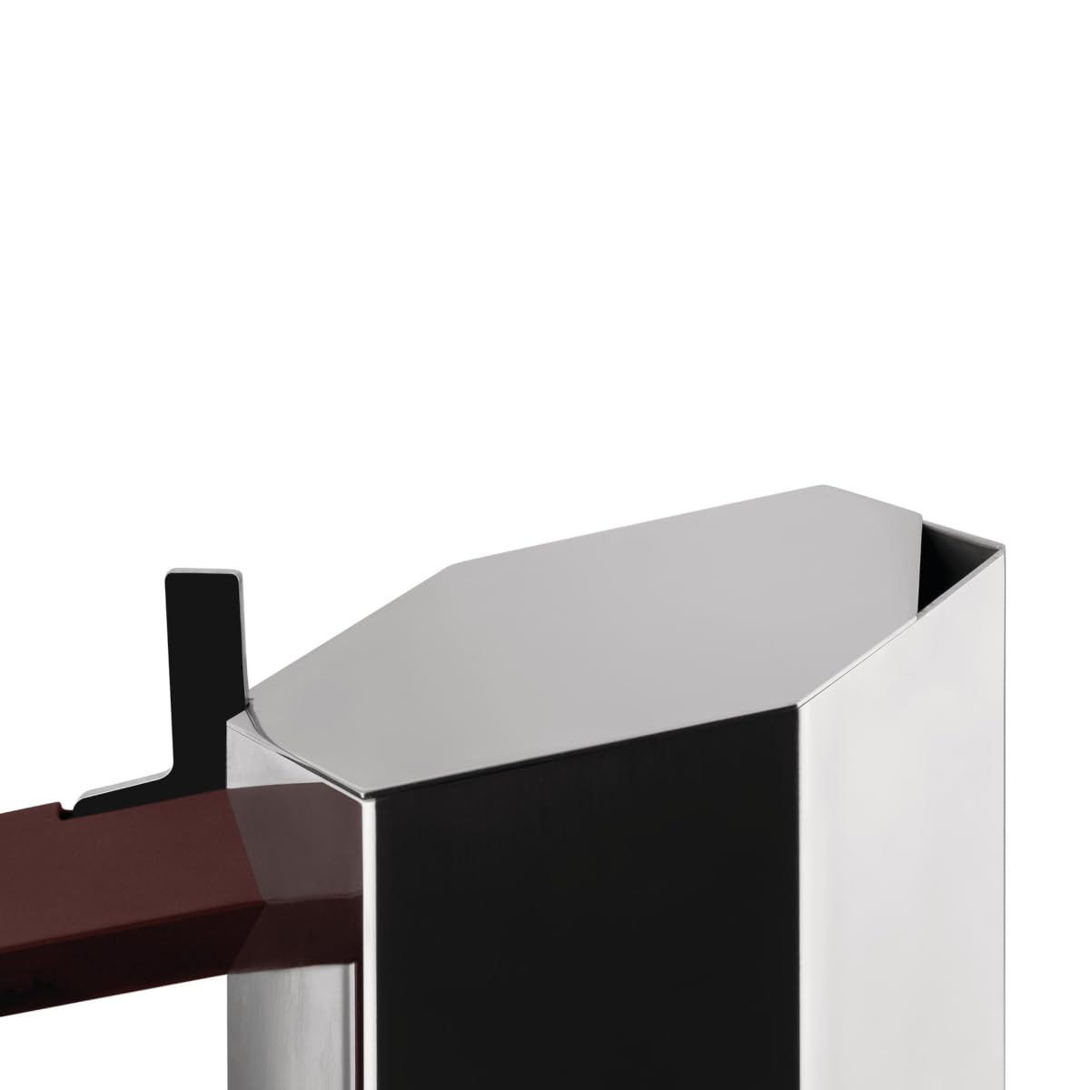 Cafetera expreso de acero 18/10 6 tazas, mod Menhir design Michael Anastassiades, apta para inducción